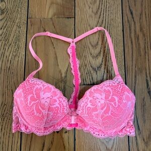 PINK Victoria's Secret date racerback front closure bra